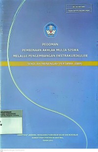 Image of PEDOMAN PEMBINAAN AKHLAK MULIA SISWA