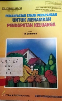 Image of Pemanfaatan Tanah Pekarangan Untuk Menambah Pendapatan Keluarga